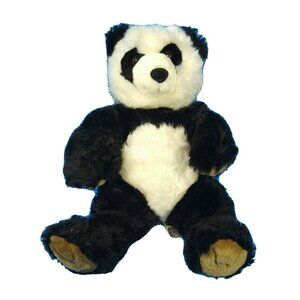 Build A Bear Panda Bear Black White Brown Paws Plush Stuffed Animal Realistic